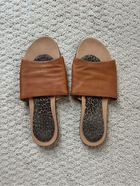Steve Madden Women’s Tan Slide Sandals